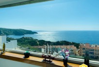 Apartamento T1 com piscina comum - Vista de mar e praia, São Martinho do Porto
